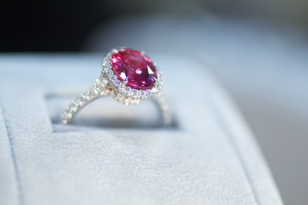 Omi Privé Spinel and Diamond Ring