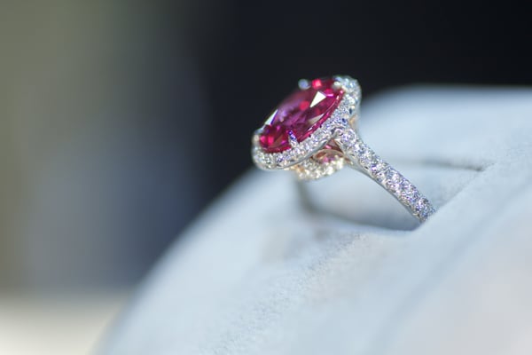 Omi Privé Spinel and Diamond Ring