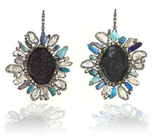 Kimberly McDonald earrings worn by Miranda Lambert at the 2013 Grammy Awards