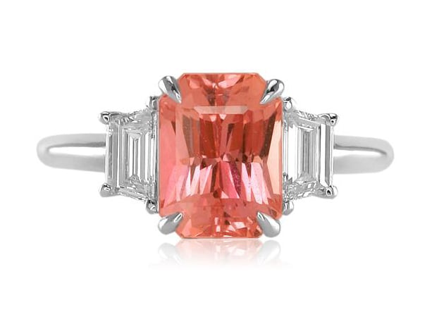 Padparadscha Sapphire Ring by The Natural Sapphire Company