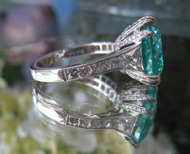 Paraiba Tourmaline Diamond Ring