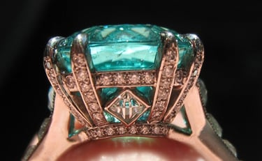 Paraiba Tourmaline Diamond Ring