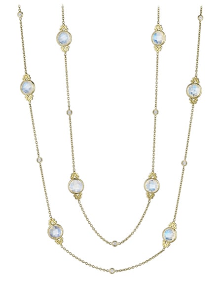 Penny Preville 36-inch Moonstone Signature Chain with diamonds