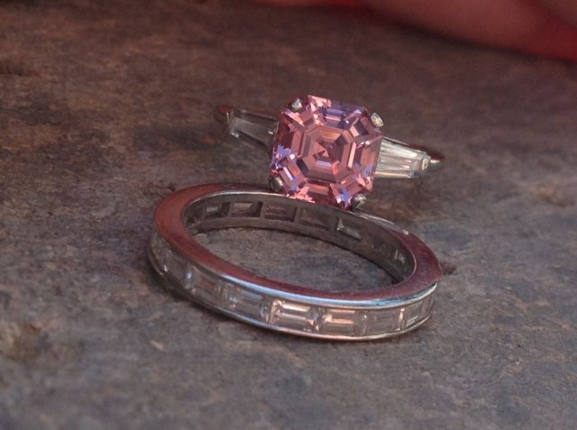 Pink spinel and diamond ring shared by FrekeChild