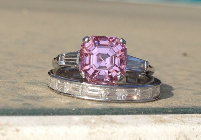 Pink spinel and diamond ring shared by FrekeChild