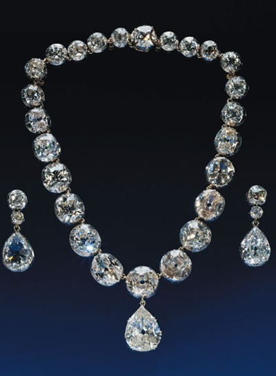 Queen Elizabeth II Diamond Jubilee 2012 Coronation Diamond Necklace and Earrings