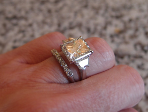 5 carat radiant cut diamond ring profile