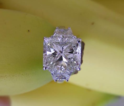 5 carat radiant cut diamond ring