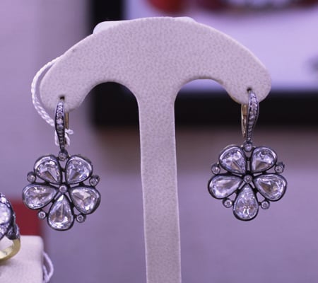 Norman Covan rose cut diamond earrings JCK Luxury 2011