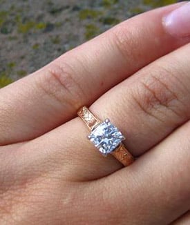 Vatche Rose Gold Engagement Ring