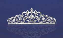 Asscher diamond tiara