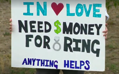 Denver Man Panhandles for an Engagement Ring