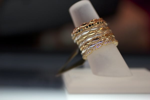 Shaesby Bridal Collection, Diamond Stackable Wedding Bands
