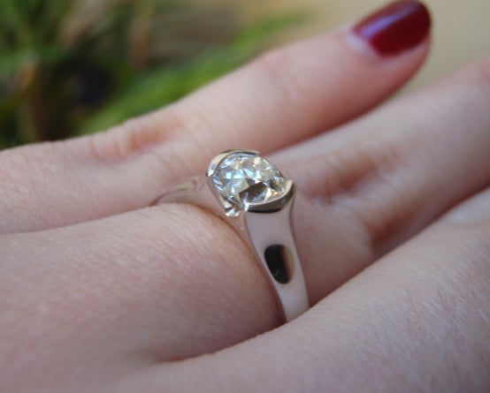Sholdt Semi Bezel Diamond Engagement Ring