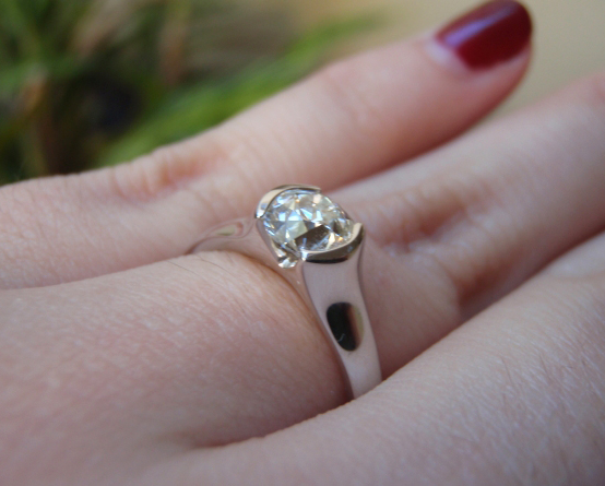 Sholdt Semi Bezel Diamond Engagement Ring Sholdt Semi Bezel Diamond Engagement Ring