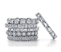 Single Stone Diamond Eternity Bands