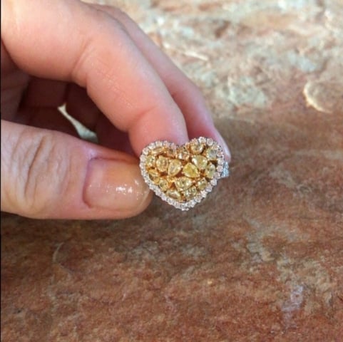 Sjroberts's Fancy Yellow Diamond Heart Ring Sjroberts's Fancy Yellow Diamond Heart Ring