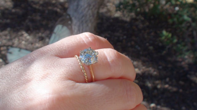 Custom solitaire ring with old European cut diamond shared by valmanin Custom solitaire ring with old European cut diamond shared by valmanin