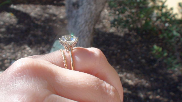 Custom solitaire ring with old European cut diamond shared by valmanin Custom solitaire ring with old European cut diamond shared by valmanin