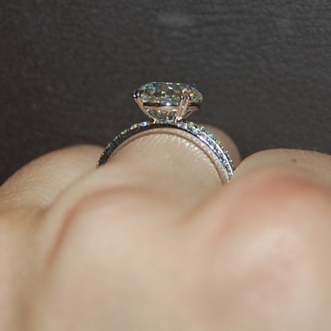 Gorgeous Split Shank Pave Leon Mege Setting Gorgeous Split Shank Pave Leon Mege Setting