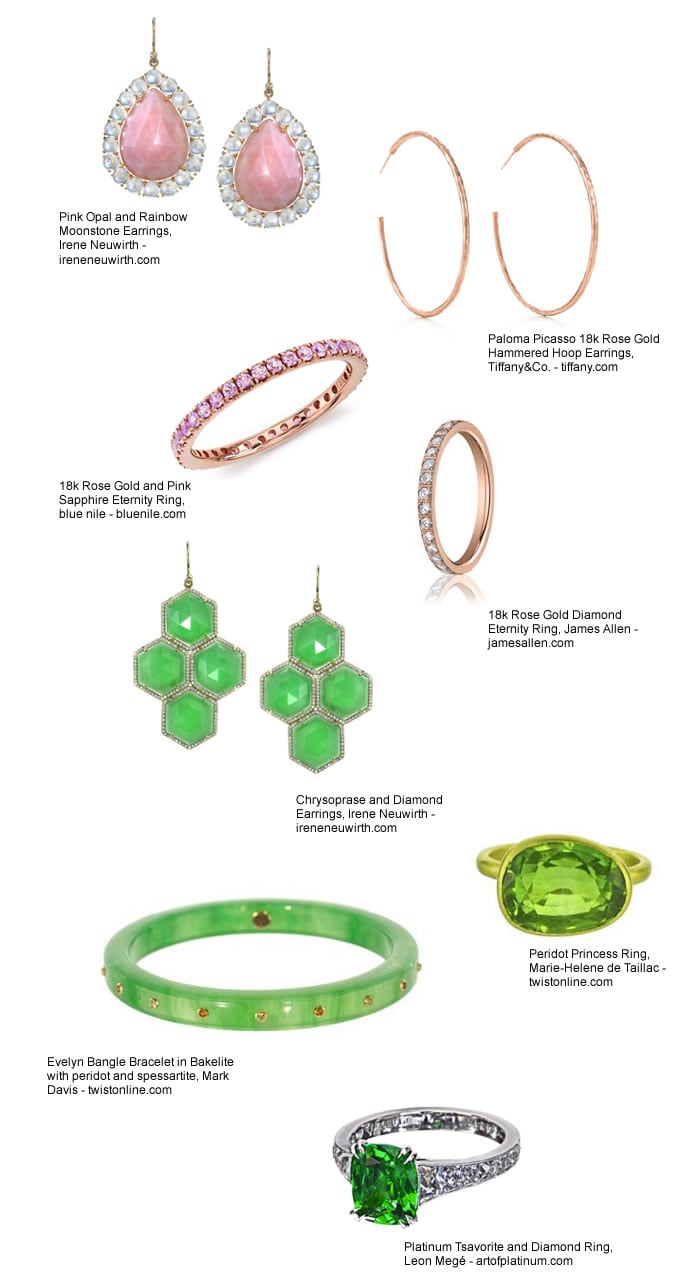 Spring Jewelry Irene Neuwirth, Tiffany & Co., Blue Nile, James Allen, Leon Mege, Twist