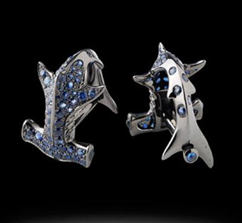 Stephen Webster hammerhead shark cufflinks
