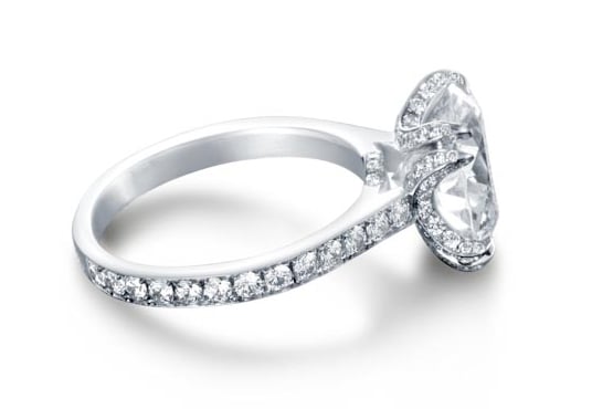 Rose Bud diamond solitaire engagement ring by Steven Kirsch