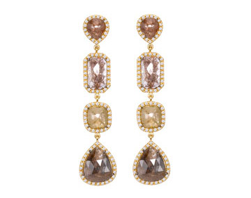 Sutra Brown Diamond Earrings