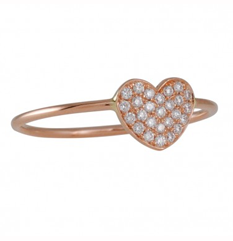 Diamond heart ring by Suzanne Kalan