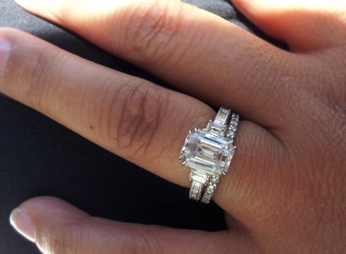 Tacori Emerald-Cut Diamond Engagement Ring