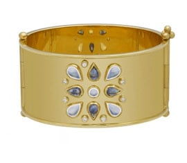 Temple St Clair 18K SINGLE MANDALA BRACELET WITH BLUE SAPPHIRE AND ROYAL BLUE MOONSTONE