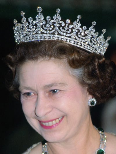 The Girls of Great Britain and Ireland Tiara worn by Queen Elizabeth II