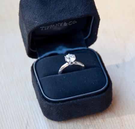 tiffany diamond rings in box