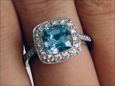 Tiffany Legacy ring with Aquamarine