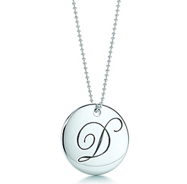 Tiffany Notes Letter D Pendant