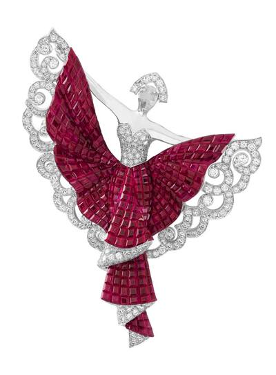 Van Cleef & Arpels Silk Road Dance Clip