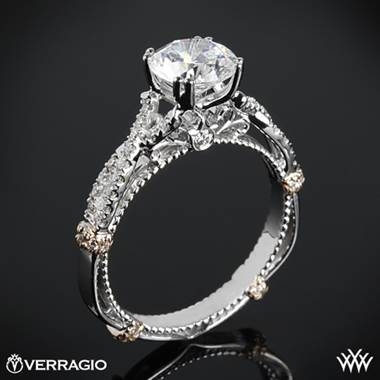 Verragio Parisian diamond engagement ring set in 14K yellow gold at Whiteflash 