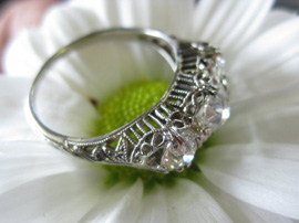 vintage filigree diamond ring