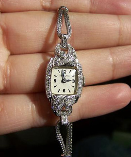 Vintage Hamilton Diamond Watch