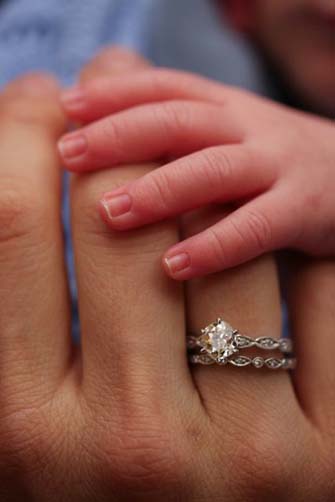 Vintage Diamond Ring Birth Gift