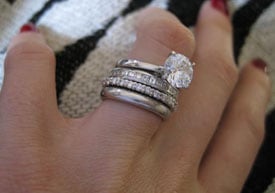 Diamond Ring and Wedding Bands