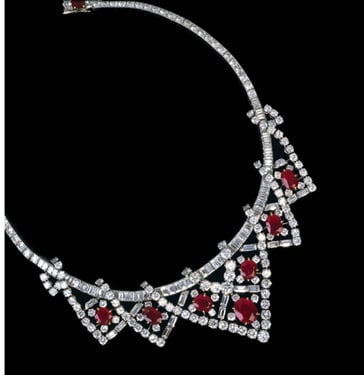 Cartier Ruby Necklace Elizabeth Taylor