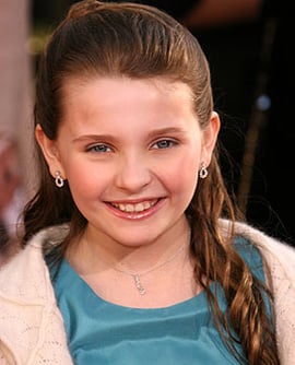 Abigail Breslin Harry Winston ruby earrings