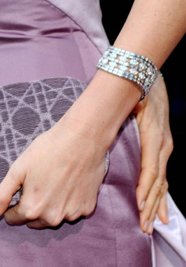 Charlize Theron Harry Winston bracelet
