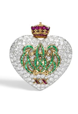 Cartier Heart Brooch Duchess of Windsor
