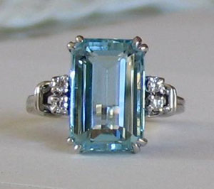  Aquamarine Ring