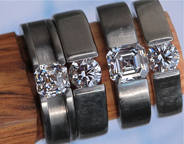 Diamond Engagement Ring Tension Setting