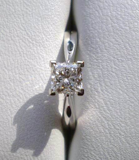 Diamond Engagement Ring V Prong Setting