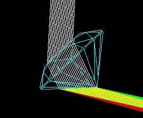Fig.3 Stone tilted 43° per DiamCalc