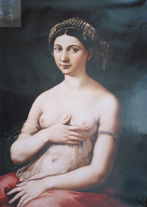 Figure 3. La Fornarina (1520) by Raphael (1483-1520)
